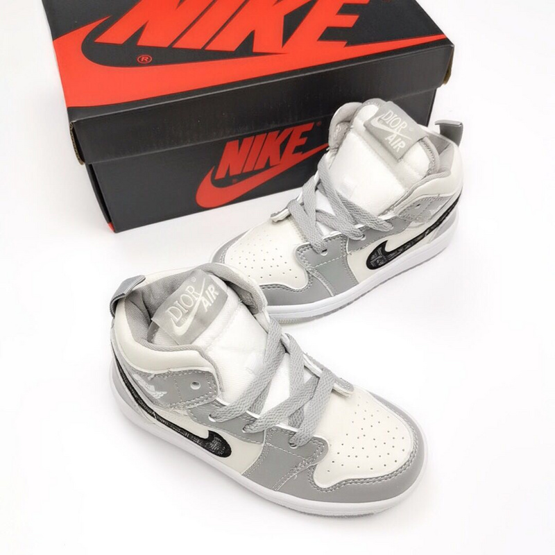 Jordan Air Jordan Air Jordan 1 MID Super Meng Children_s Shoes Official Limited Collars AJ1 help small sneakers code 24 --- 35-77d3b311